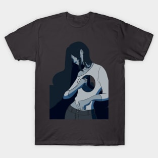 "Something's missing" sad girl T-Shirt